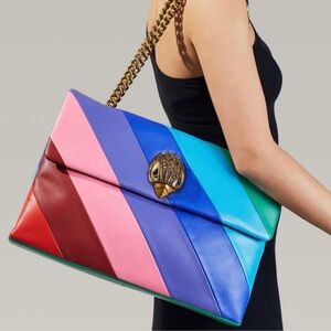 Kurt Geiger London XXL Kensington Rainbow Stripe 🌈